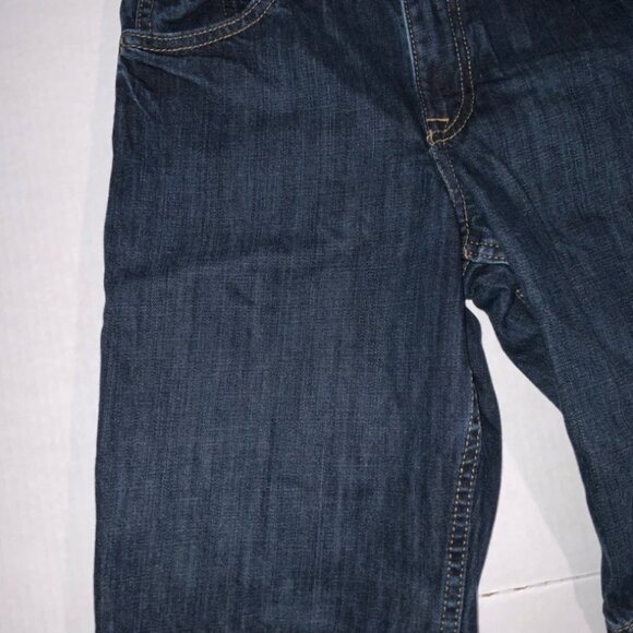 Arizona Jeans Boy 14 Regular Adjustable Dark Wash Denim Blue Jean Shorts (K) - Picture 2 of 11